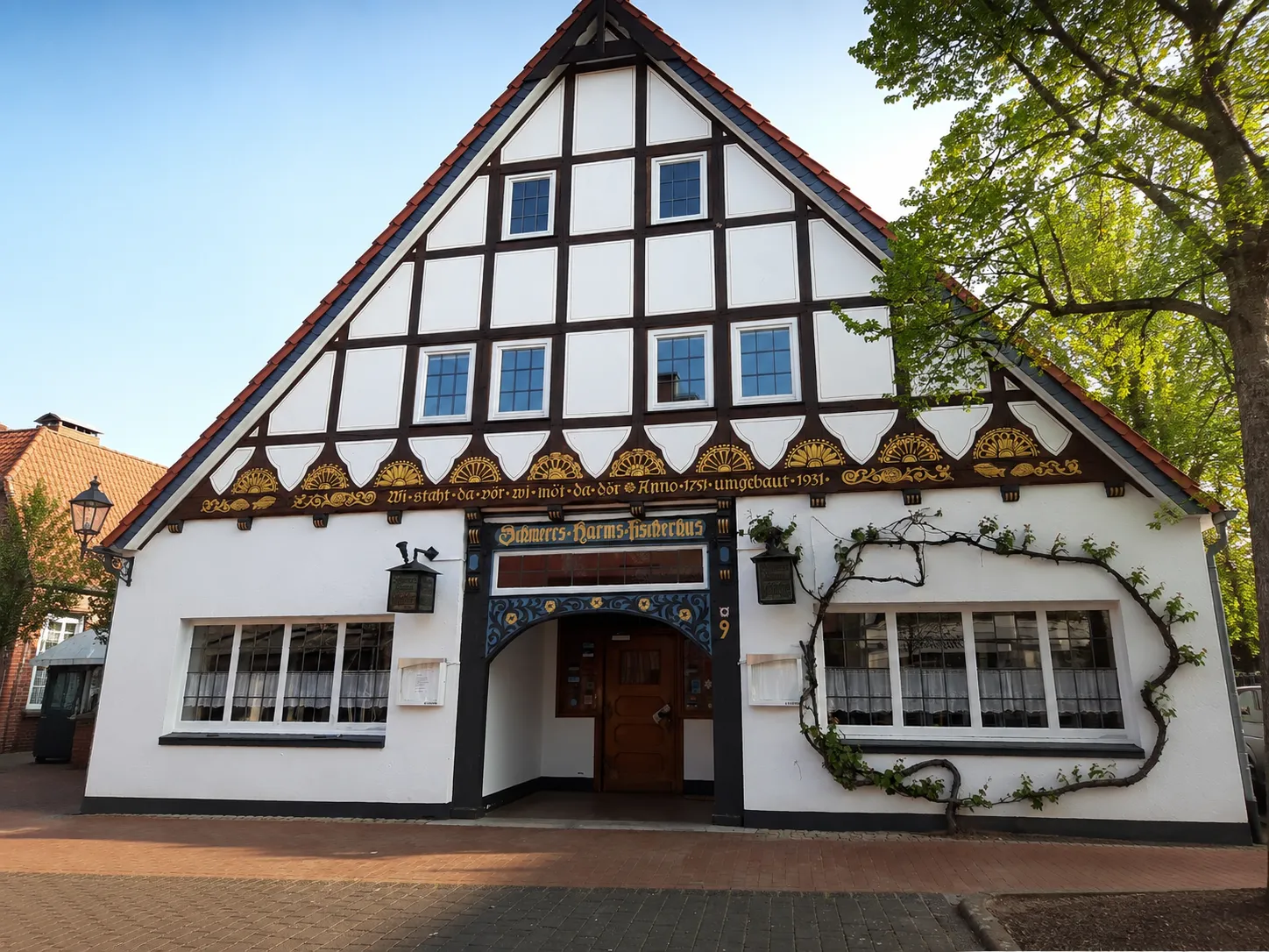 Restauriertes denkmalgeschütztes Fachwerkhaus in der Steinhude